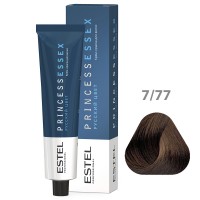 Крем-краска ESTEL PRINCESS ESSEX 7/77 — средне-русый коричневый интенсивный капучино 60мл